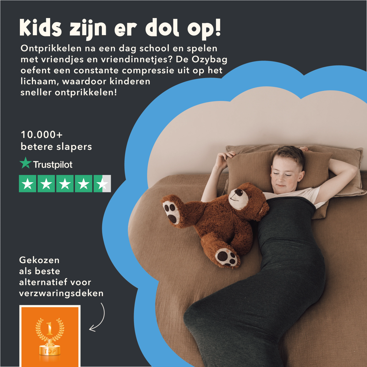 Ozybag Kids | Alternatief Verzwaringsdeken - Ozysleep